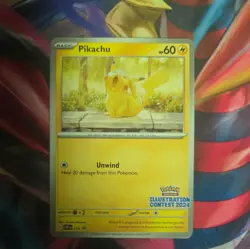 Pikachu - (Illustration Contest 2024) Promo SV: Scarlet & Violet Promo Cards 214 - Image 1