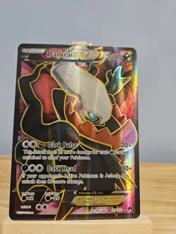 Darkrai EX 118/122 Breakpoint Ultra Rare Full Art Holo Pokemon Card Near Mint - Image 1
