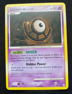 Unown U 78/146 Legends Awakened Pokemon Card TCG (LP/MP) - Image 1