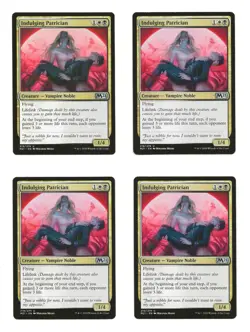 Indulging Patrician MTG Creature Cards 2021 4x LP Playset Magic The Gathering - Image 1