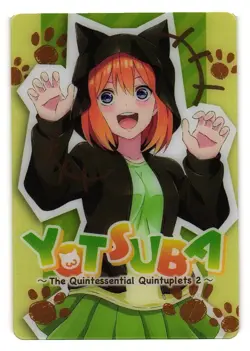 Yotsuba 1-24 The Quintessential Quintuplets Movie Bandai Metallic Card - Image 1