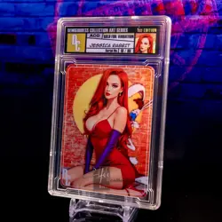 Jessica Rabbit Waifu Card Encased #/99 Gold Demigoddess Collection SLAB ACG - Image 2