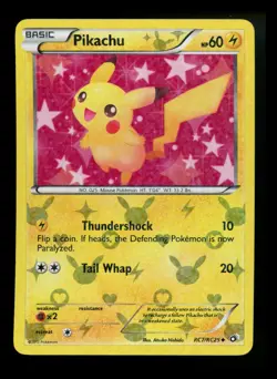 Pikachu RC7/RC25 Legendary Treasures 2013 Radiant Collection Pokemon Card TCG - Image 1
