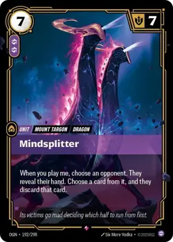 Riftbound Mindsplitter Card OGN 192/298 League Of Legends English - Image 1