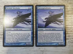 2x Merfolk Wayfinder - Zendikar - NM - 1x English 1x German - OOP MTG - Image 1