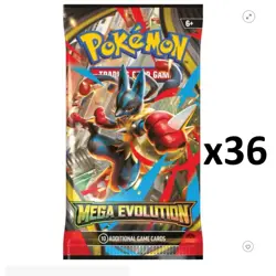 Pokemon TCG Mega Evolutions Lot of 36 Sealed Booster Packs of Pokemon Cards - Image 1