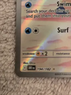 Misty's Lapras 194/182 Pokemon Illustration Rare NM/MT, GREAT COPY. Centered! - Image 4