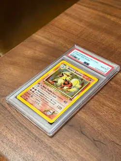 Pokemon TCG GYM CHALLENGE - BLAINE'S ARCANINE Rare Holo #1 - PSA Grade 8 (2000) - Image 3