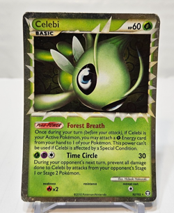 Celebi Prime 92/102 Ultra Rare HGSS Triumphant Pokemon 394 - Image 1