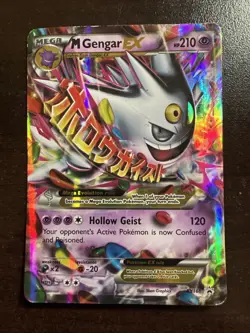 M Gengar EX XY166 Pokemon TCG XY Promo DMG - Image 1