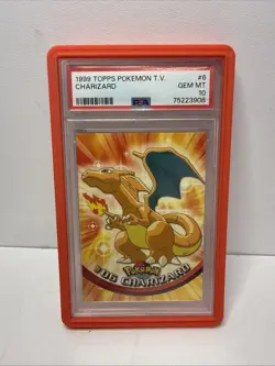 1999 Topps Pokemon TV Charizard #6 PSA 10 Gem Mint - Image 1