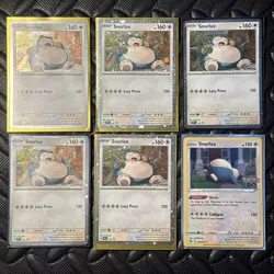 Pokemon SV Scarlet and Violet Black Star Promo Snorlax 122 SVP x5 lot - Image 1