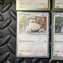 Pokemon SV Scarlet and Violet Black Star Promo Snorlax 122 SVP x5 lot - Image 5