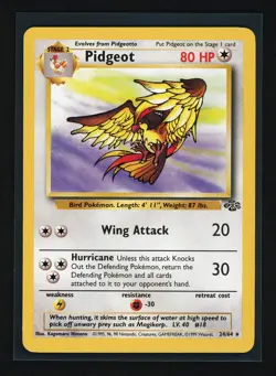 Pidgeot Non-Holo 24/64 Pokemon TCG Jungle Wizards of The Coast WOTC LP - Image 1