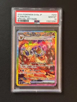 Flareon ex SIR Prismatic Evolutions JAPANESE Pokemon TCG Graded PSA 10 - Image 1