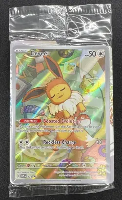Pokemon Eevee SVP 173 Holo Scarlet & Violet Promo Sealed with Dividers - Image 1