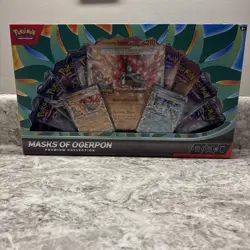 Pokemon TCG: Masks of Ogerpon EX Premium Collection Factory Sealed Box - Image 1