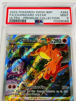 PSA 9 Charizard VSTAR 2022 Pokemon SWSH 262 Black Star Promo UPC Full Art +Bonus - Image 2