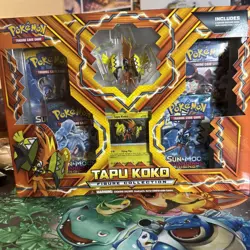 Pokemon Tapu Koko Figure Collection Brand New Sealed Box Set Rare Holo - Image 1
