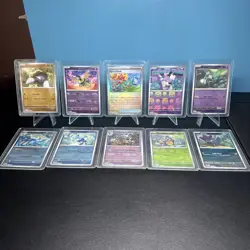 (Lot Of 10) Pokemon Black Bolt White Flare Masterball & Pokeball Holos - Image 1
