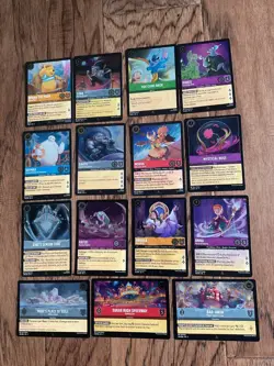 Disney Lorcana: 15 RARE Foil Cards from Sets 3-6! Never Played! - Image 1