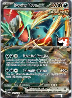 Roaring Moon ex 124/182 Prize Pack Series Cards Double Rare Holo NM - Image 1
