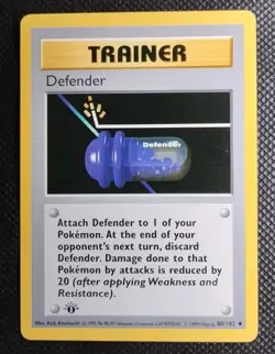 Defender 1st Edition Shadowless Base Set Pokemon Card 80/102 WOTC 1999 EXCELLENT - Image 1