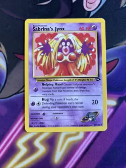 Sabrina's Jynx 57/132 2000 Gym Challenge Pokemon Card TCG Vintage Uncommon - NM - Image 1