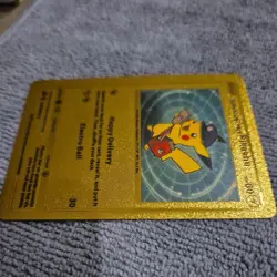 Special Delivery Pikachu Gold Foil Pokemon Card Promo SWSH074 - Image 3