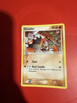 Groudon 5/106 Holo Emerald English 2005 Pokemon TCG Played Card - Image 1