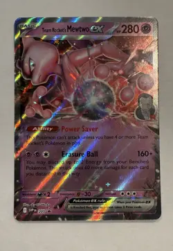 Pokemon Team Rocket's Mewtwo ex Box Promo Card Set - (SVP 205 Black Star Promo) - Image 2