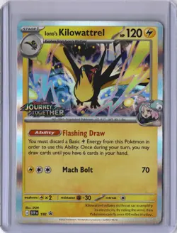 Iono's Kilowattrel 182 Prerelease Promo SVP Journey Together Pokemon Card NM - Image 1