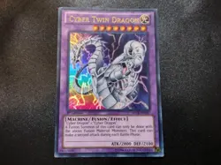 Cyber Twin Dragon SDCR-EN037 Super Rare 1st Edition Yugioh Card LP - Image 1