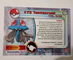 Topps 1999 Tentacruel 73 Blue Logo Pokemon Card - Image 2