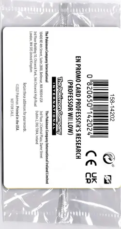 Pokemon GO Promo Card Professor's Research (Professor Willow) SEALED - Image 1