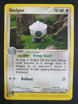 Shelgon 41/97 - EX Dragon Set - Pokemon Ereader Card - Near Mint Condition - Image 1