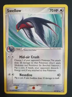 Swellow 49/107 - EX Deoxys Set - Pokemon Card - Excellent Condition - Image 1