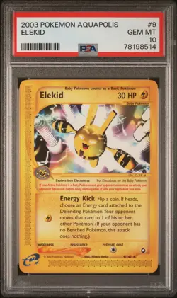 Elekid 009/147 Aquapolis Regular for sale online - Image 1