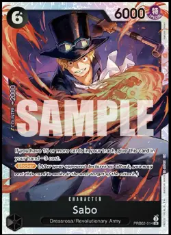 One Piece TCG | Sabo PRB02-014 SR - One Piece Card the Best Vol. 2 NM - Image 1
