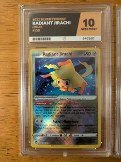 2x ACE Graded Pokemon Card Bundle TEAM ROCKET'S WOBBUFFET PROMO RADIANT JIRACHI - Image 2