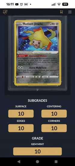 2x ACE Graded Pokemon Card Bundle TEAM ROCKET'S WOBBUFFET PROMO RADIANT JIRACHI - Image 4