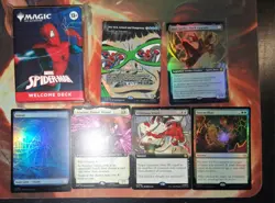 MTG Spiderman Lot. Welcome Deck (Unopened) With Some Rare And Mythic Cards. - Image 1