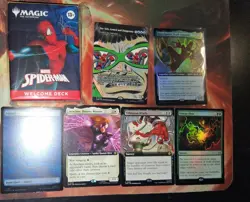 MTG Spiderman Lot. Welcome Deck (Unopened) With Some Rare And Mythic Cards. - Image 2