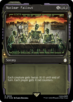 Nuclear Fallout (Showcase) (Surge Foil) [Fallout] Foil Near Mint - Image 1