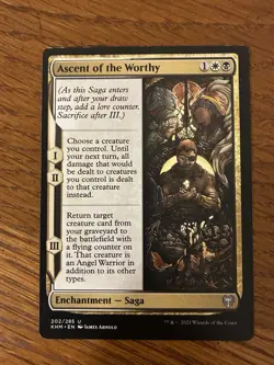 Ascent of the Worthy - Kaldheim #202/285 MTG Magic The Gathering. M2 - Image 1