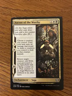 Ascent of the Worthy - Kaldheim #202/285 MTG Magic The Gathering. M2 - Image 2