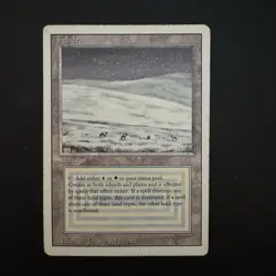 Magic the Gathering Tundra Dual Land Revised Moderately Played See Photos - Image 1