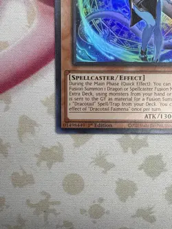 Yu-Gi-Oh! - Dracotail Faimena JUSH-EN002 Justice Hunters 1st Edition - Image 5