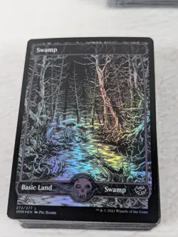 MTG - 324 Foil Lands - 225 Basic / 76 Full Art / 23 Surge Foil - FREE S&H - NR! - Image 5