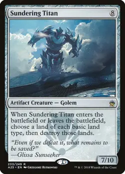 1x Sundering Titan NM Eng MTG - Masters 25 - Image 1